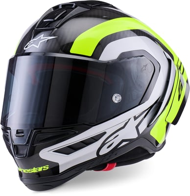 Alpinestars Supertech R10 Arius Black Silver Yellow Fluo Glossy