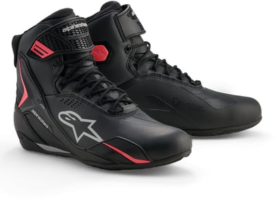 Alpinestars Stella Faster-4 Drystar Sneaker Black/Gray/Coral Fluo