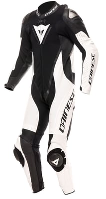 Dainese Demon Sprint Perf 1Pc Leather Suit Racepak Black/White/White Dainese Demon Sprint Perf 1Pc Leather Suit Racepak Black/White/White