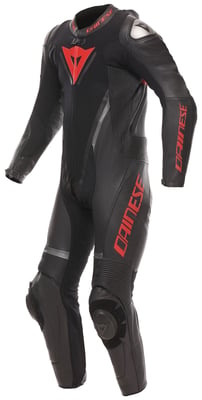 Dainese Demon Sprint Perf 1Pc Leather Suit Racepak Black/Black/Red-Lava Dainese Demon Sprint Perf 1Pc Leather Suit Racepak Black/Black/Red-Lava