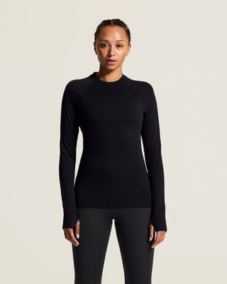 Craft Wool Comfort RN LS Women Warm T-Shirt Black