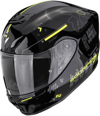 Scorpion EXO-391 Iron Black/Neon Yellow