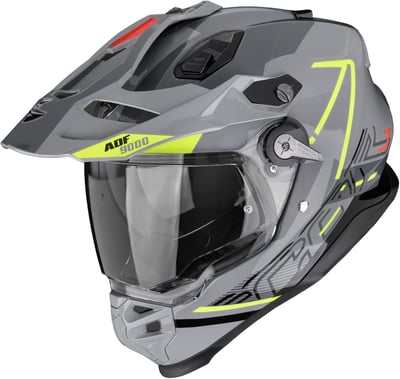 Scorpion ADF-9000 AIR Summit Silver/Neon Yellow