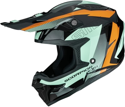 Scorpion SMX-10 Speed Black/Orange/Green