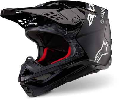 Alpinestars Supertech S-M10 Flood Black Dark Gray Matt & Glossy 1310