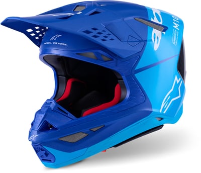 Alpinestars Supertech S-M10 Flood Metallic Blue Medium Blue Black Carbon Matt & Glossy 7282