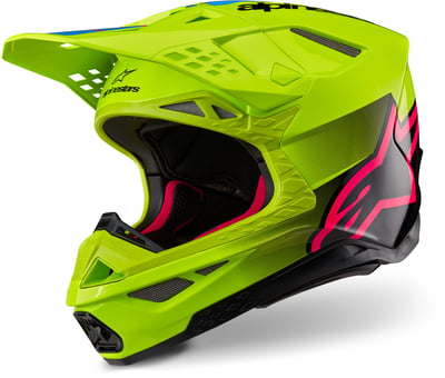 Alpinestars Supertech S-M10 Unite Yellow Fluo Black Diva Pink Glossy 5138