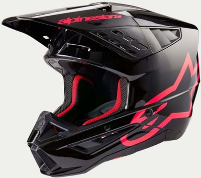Alpinestars S-M5 Corp Black Diva Pink Glossy 1839