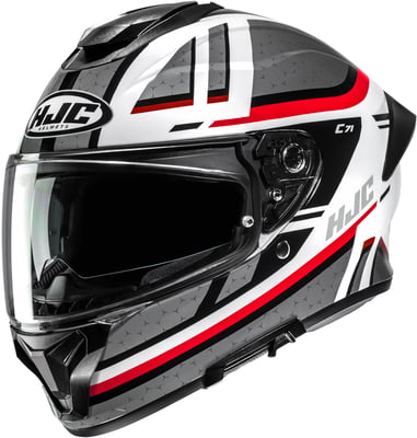 HJC C71 Novah White/Red 283