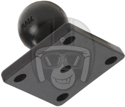 RAM 2X 1.7" Base With 1" Ball RAM 2X 1.7" Base With 1" Ball