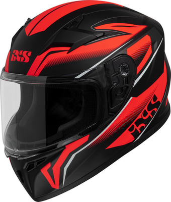IXS iXS136 2.0 Kids Integraalhelm Matt Black/Red M32 Kinderhelm