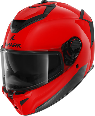 Shark Spartan GT Pro Blank Red RED