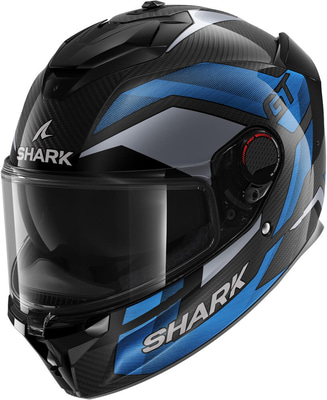 Shark Spartan GT Pro Ritmo Carbon Blue Chrome DBU