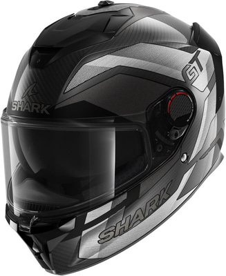 Shark Spartan GT Pro Ritmo Carbon Mat Silver Chrome DSU
