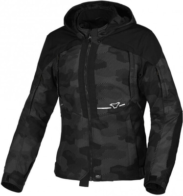 Macna Territor Ladies Waterproof Hoodie Black/Grey