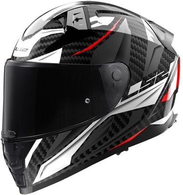 LS2 FF811 Vector II Carbon Savage White Red Grey
