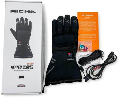 Richa Inferno Heated Gloves Black 100