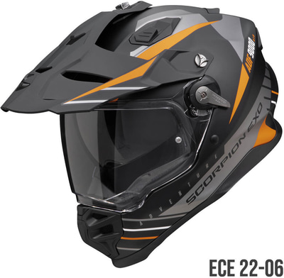 Scorpion ADF-9000 AIR Feat Matt Black/Silver/Orange