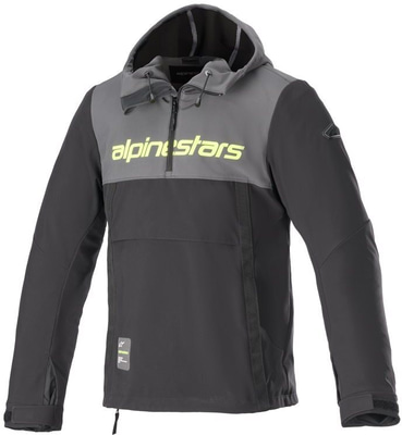 Alpinestars Sherpa Hoodie Tar Gray Black Yellow Fluo 9151