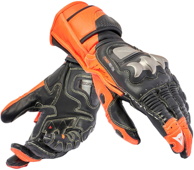 Dainese Full Metal 7 Gloves Black/Red-Fluo 628