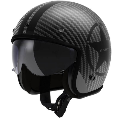 LS2 OF601 Bob II Carbon Star Black 06
