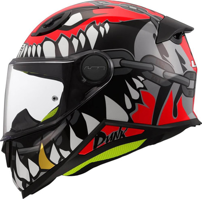 LS2 FF812 Kinderhelm Punk Grey Red