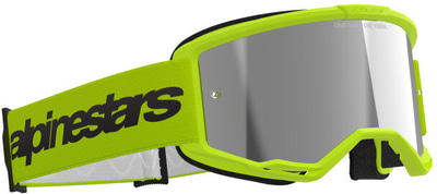 Alpinestars Vision 3 Wordmark Goggle Yellow Fluo/Mirror Silver Alpinestars Vision 3 Wordmark Goggle Yellow Fluo/Mirror Silver