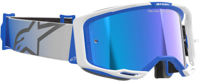Alpinestars Vision 8 Corp Goggle Blue/White/Mirror Blue Alpinestars Vision 8 Corp Goggle Blue/White/Mirror Blue