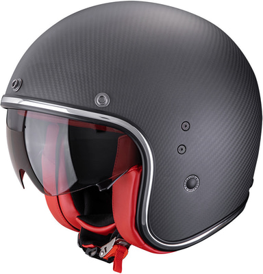 Scorpion Belfast EVO Carbon Solid Matt Black/Red