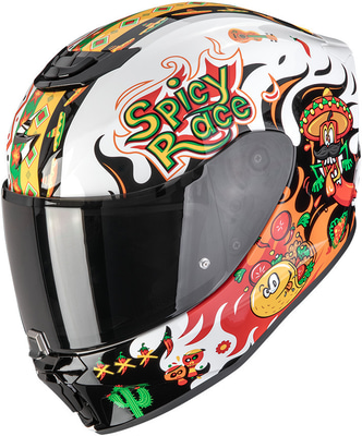 Scorpion EXO-JNR AIR Yucatan White/Orange/Black