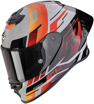 Scorpion EXO-R1 EVO II AIR Adrenaline Grey/Red/Orange Scorpion EXO-R1 EVO II AIR Adrenaline Grey/Red/Orange