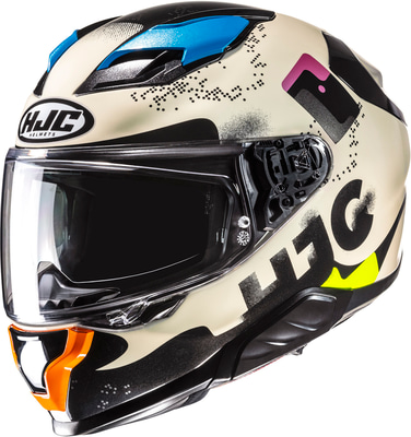 HJC F71 Faco White/Black 217