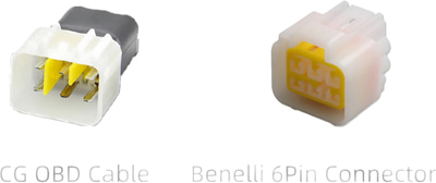 Chigee Technology 6pin OBD adapter kabel Delphi/Benelli MFP0046 Chigee Technology 6pin OBD adapter kabel Delphi/Benelli MFP0046