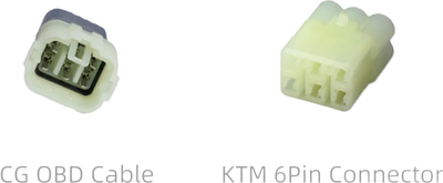 Chigee Technology 6pin OBD adapter kabel KTM MFP0050 Chigee Technology 6pin OBD adapter kabel KTM MFP0050