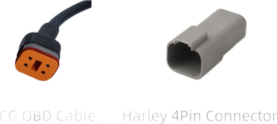 Chigee Technology 4pin OBD adapter kabel Harley Davidson MFP0054 Chigee Technology 4pin OBD adapter kabel Harley Davidson MFP0054