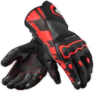 REV'IT Argon 3 Gloves Black/Neon Red