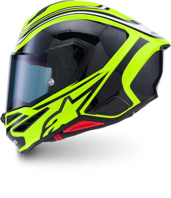 Alpinestars S-R7 Zeal Yellow Fluo Black White Glossy