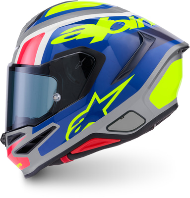 Alpinestars S-R7 Lumen Silver Black Pink Yellow Fluo Glossy