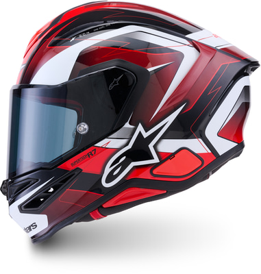Alpinestars S-R7 Kinetis Black Red White Glossy