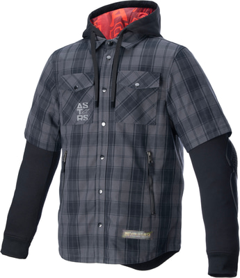 Alpinestars Mo.St.Eq Tartan Motorhoodie Tar/Gray/Black