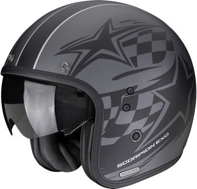Scorpion Belfast II Flagstone Matt Silver/Black