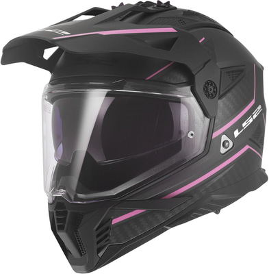 LS2 MX702 Pioneer II Atron Grey Pink
