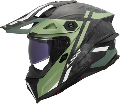 LS2 MX707 Explorer Evo Full Carbon Zelior Green