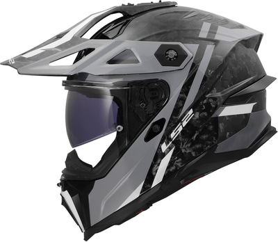 LS2 MX707 Explorer Evo Full Carbon Zelior Grey