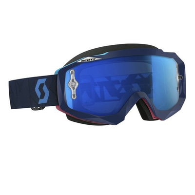 Scott Hustle MX Goggle Angled Blue Scott Hustle MX Goggle Angled Blue