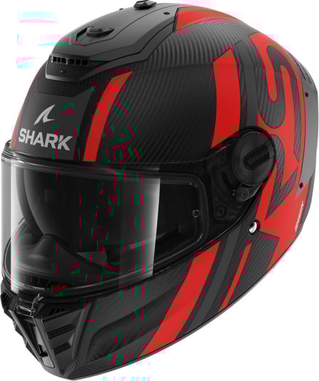 Shark Spartan RS Carbon Shawn Mat Anthracite/Red DAR
