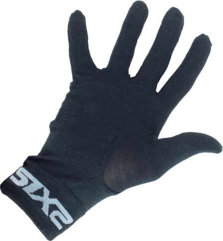 SIXS Merino Wool glove liners Black
