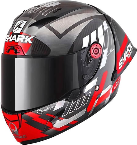 Shark Race-R PRO GP 06 Replica Zarco Winter Test Carbon/Chrom/Red DUR