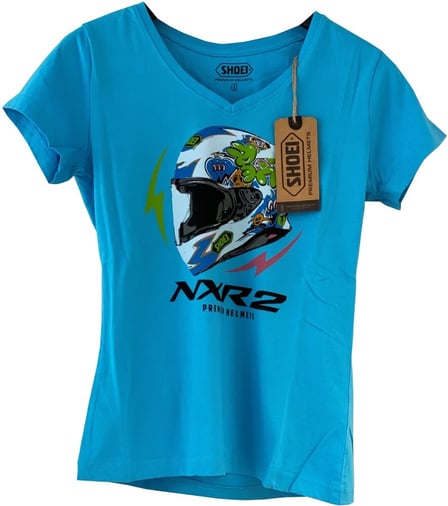 Shoei T-Shirt NXR2 MURAL BLUE - WOMAN NXR2 Mural Blue Woman Shoei T-Shirt NXR2 MURAL BLUE - WOMAN NXR2 Mural Blue Woman