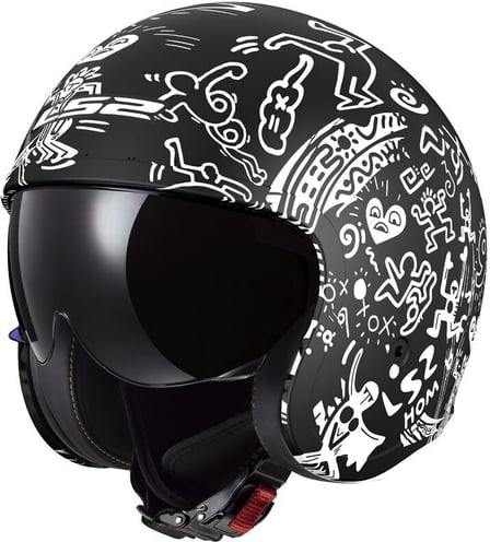 LS2 OF599 Spitfire II Tribal Matt Black White